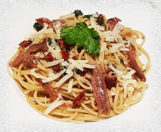 spaghetti alla Costiera Amalfitana