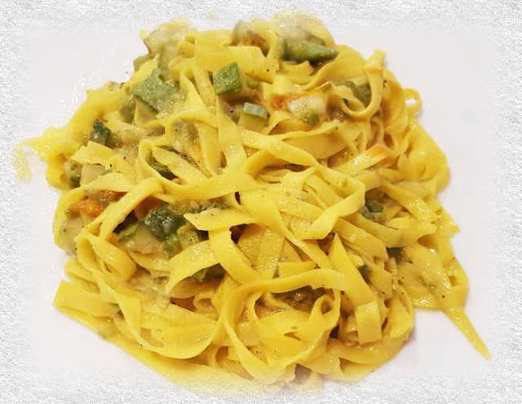 tagliolini met courgette