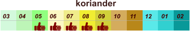 koriander  01 02 03 04 07 05 09 10 08 11 12 06