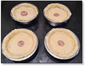Scotch pies klaar voor de oven