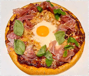 pizza met parmaham 'à sole mio'
