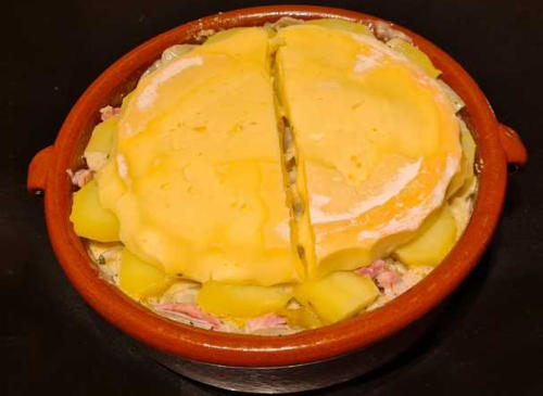 tartiflette met witloof en beenham