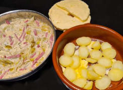 tartiflette met witloof en beenham