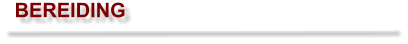 BEREIDING