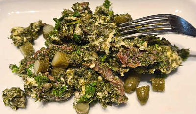 mengsel voor broufado met ansjovis en beurre maniée