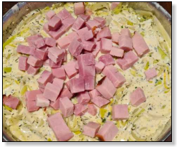 vulling voor een lasagne in bianco